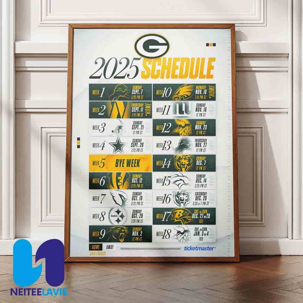 Printable Packer Schedule For 2025