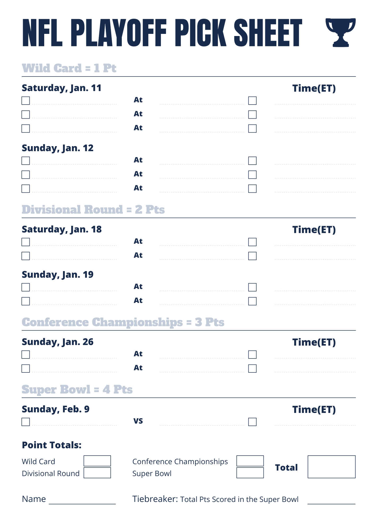 Printable Nfl Weekly Pick Em Sheets 2025