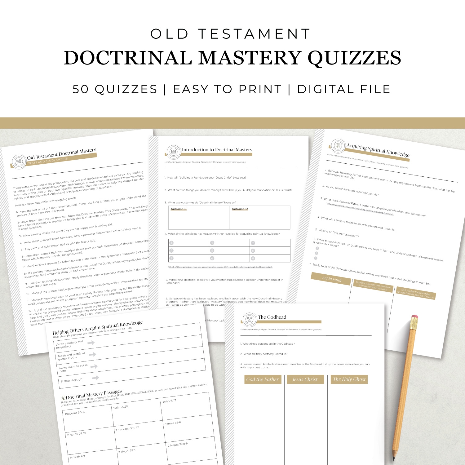 Book Of Mormon Quiz Printable