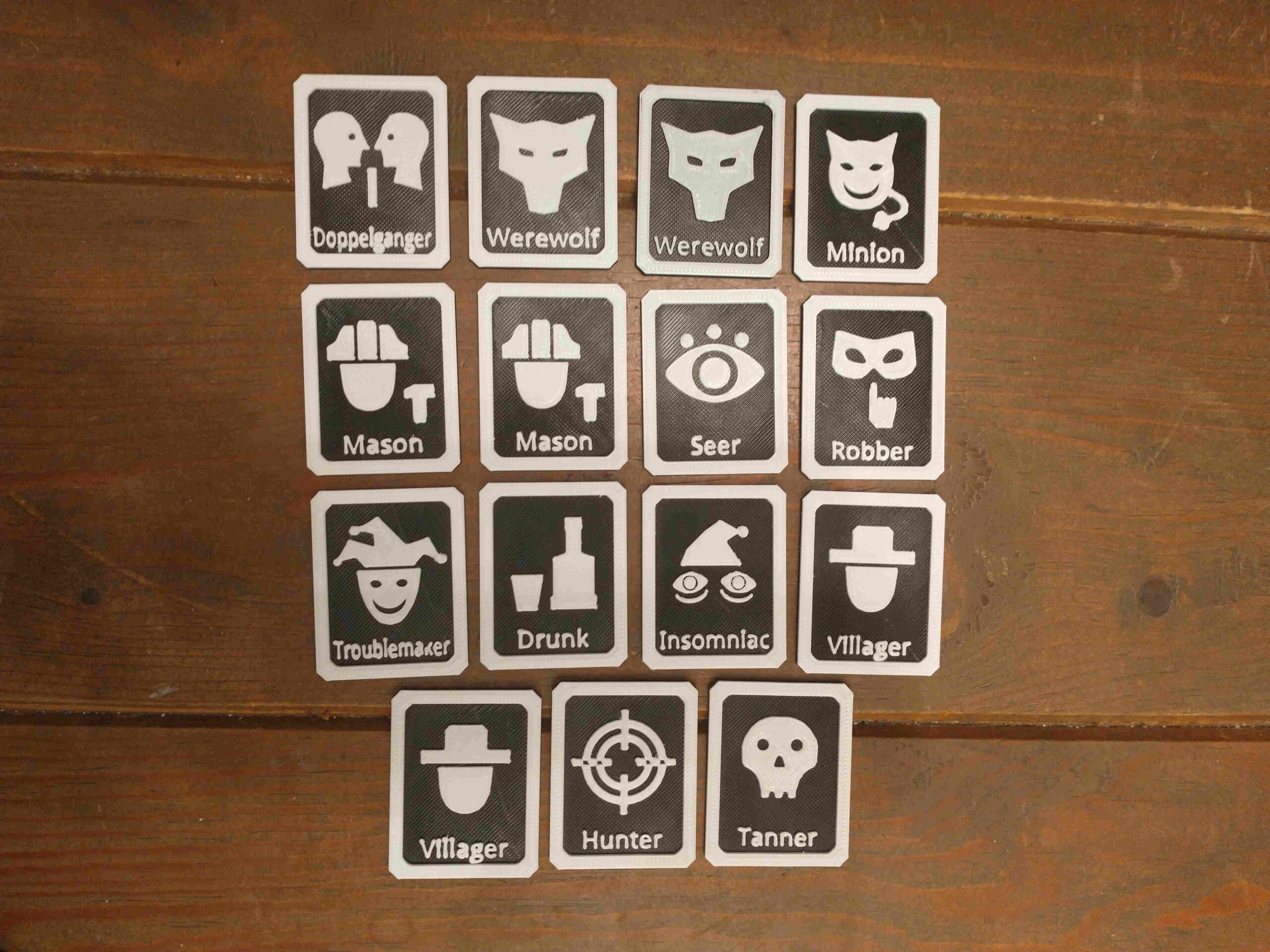  One Night Ultimate Werewolf Cards Free 3D File For Cults