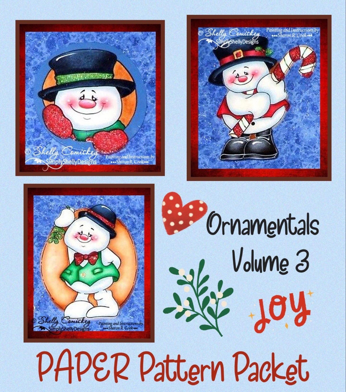Ornamentals volume 3 freezin Friends PAPER Pattern Packet By Shelly Comiskey sharon Cook Etsy Ireland