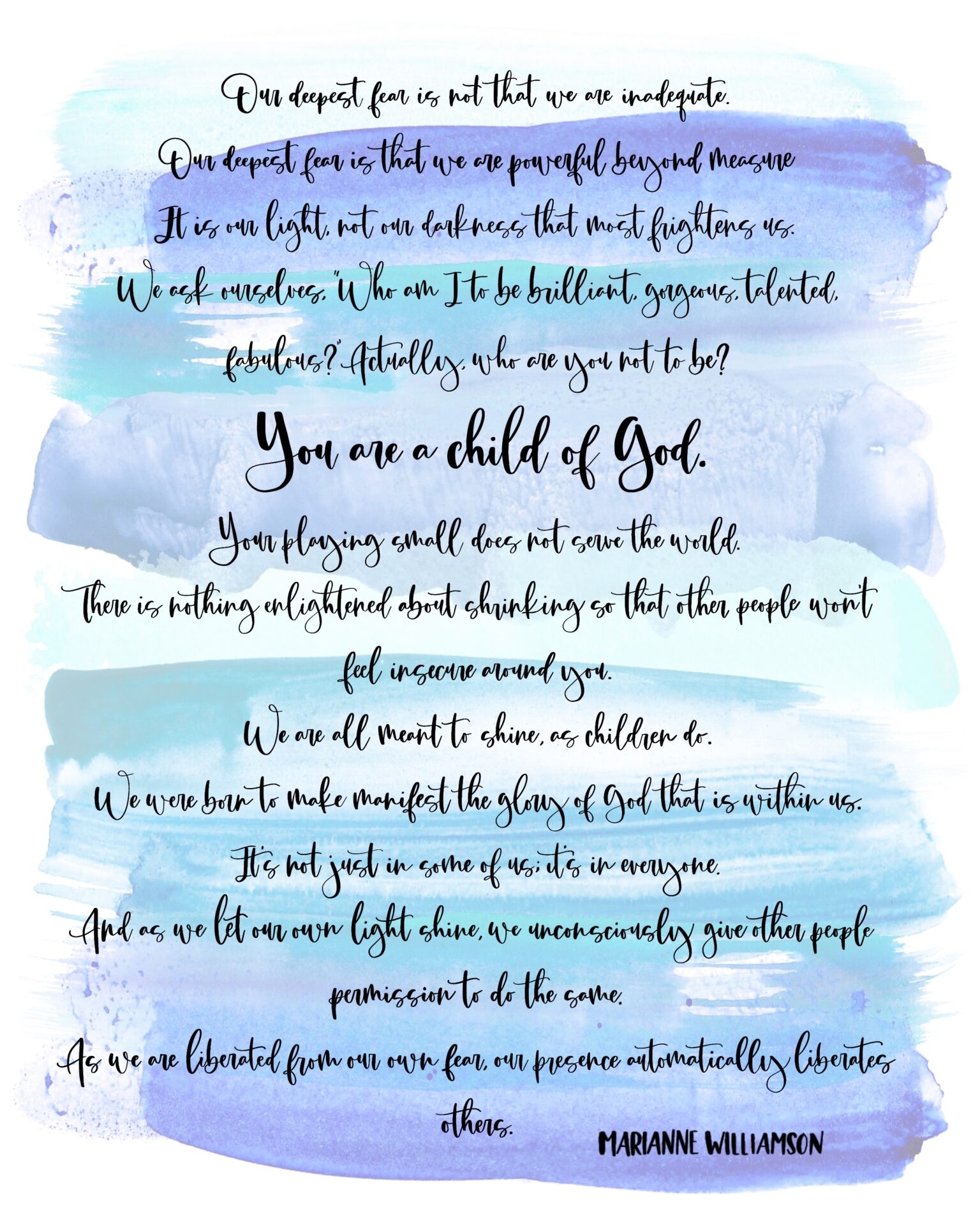 Our Deepest Fear Hand Lettered Print Bundle DIGITAL DOWNLOAD Spouse ly