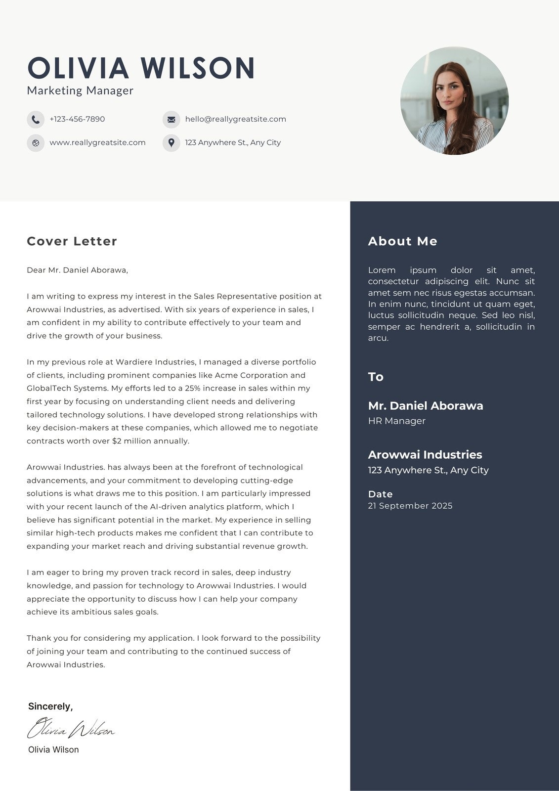 Page 5 Free Printable Cover Letter Templates You Can Customize Canva