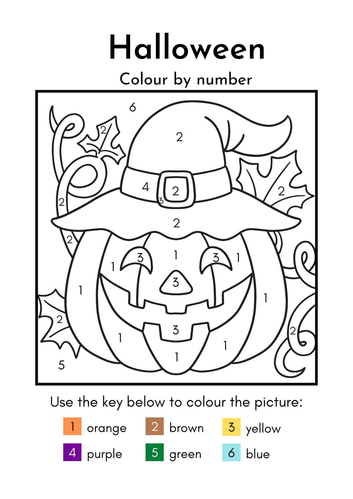 Page 5 Free Printable Halloween Worksheet Templates To Edit Canva