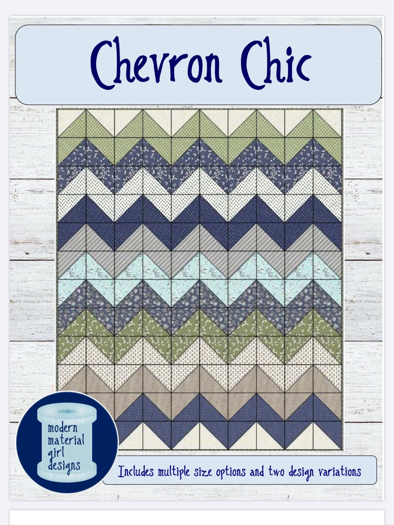 Free Printable Chevron Quilt Pattern