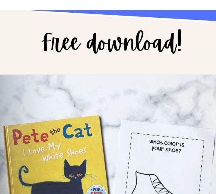 Pete The Cat Shoes Book Inspired Printable FREE PDF