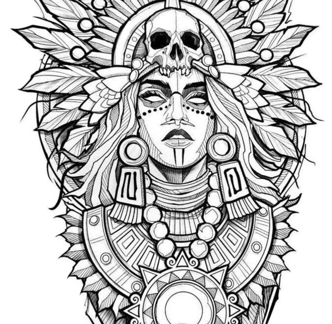 Pin By Shuffles On Example Published Collages Aztec Tattoo Designs Warrior Tattoo Mayan Tattoos