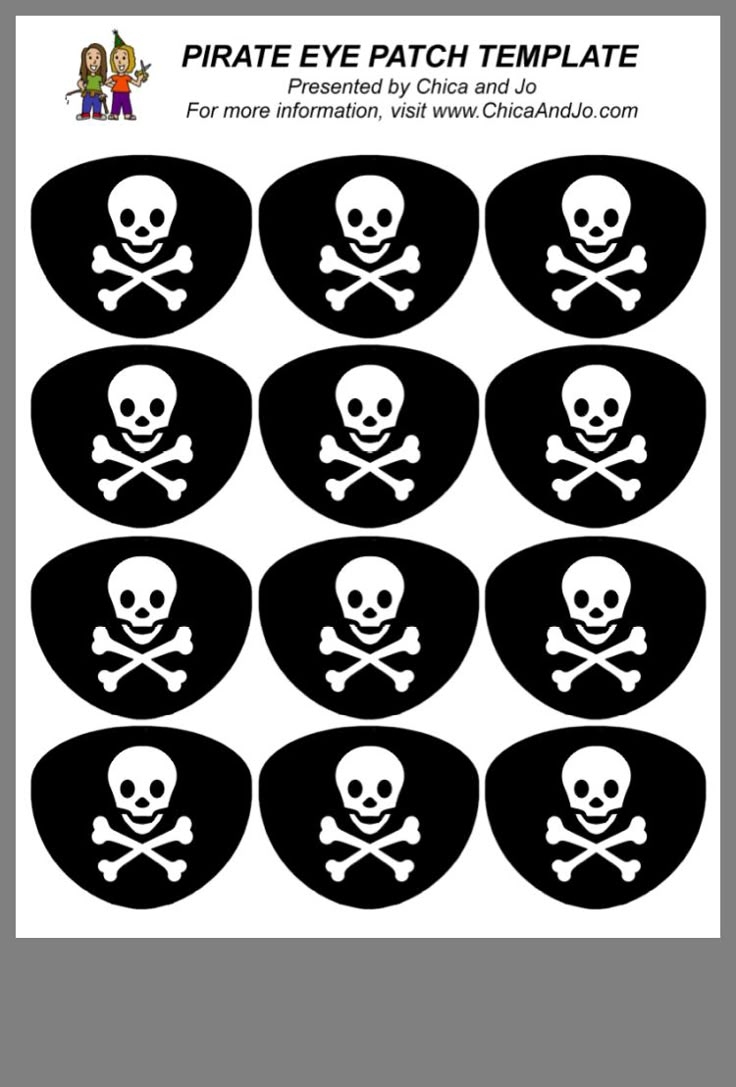 Pin The Eyepatch On The Pirate Free Printable