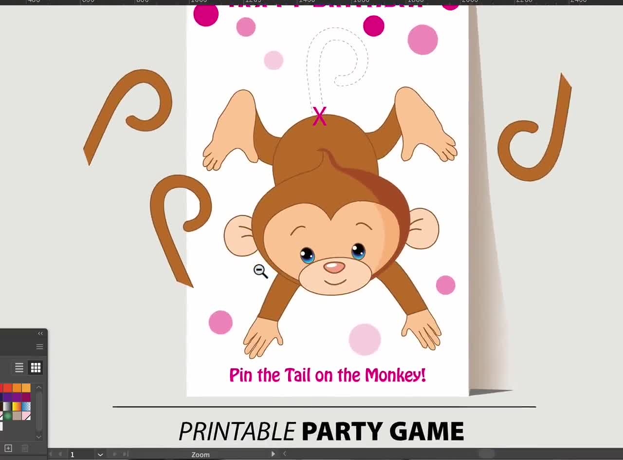 Free Pin The Tail On The Monkey Printables
