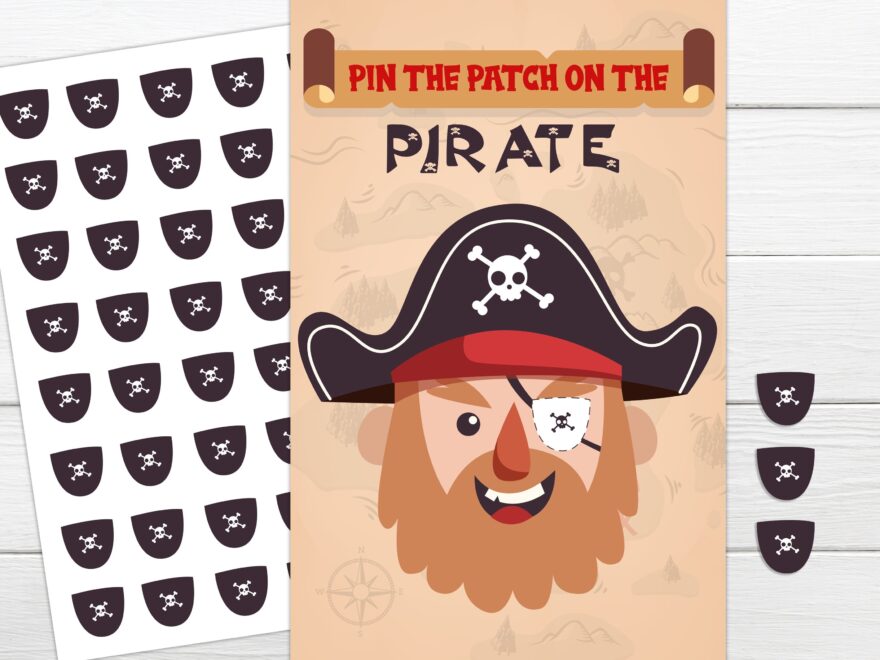 Pirate Birthday Game Pin The Patch On The Pirate Printable Game Instant Download Instant Printable Party Game Pirate Birthday Party Game Etsy Canada