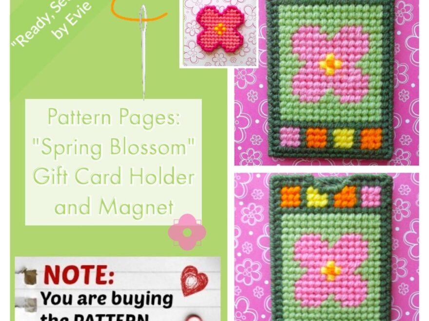 Plastic Canvas Pattern Pages spring Bloom Gift Card Holder And Magnet Set graphs And Photos No Written Instructions PATTERN ONLY Etsy