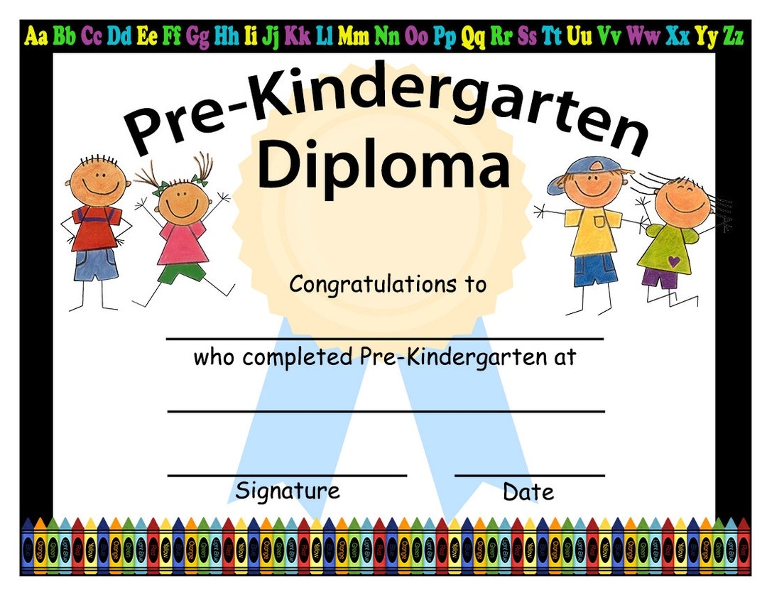 Free Printable Pre-K Graduation Diplomas