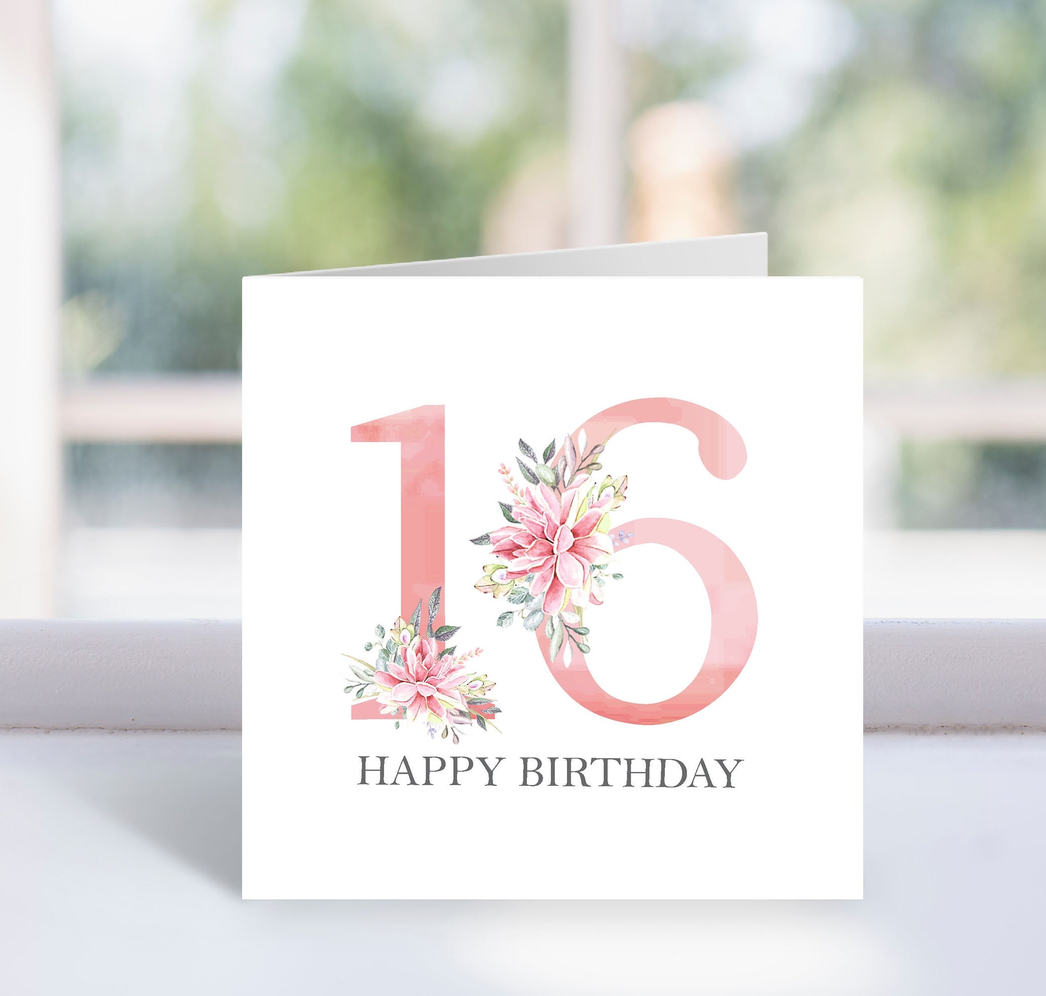 Printable 16th Birthday Card 16th Birthday Card Printable Spanish 16th Birthday Card Personalised 16st Birthday Card Etsy