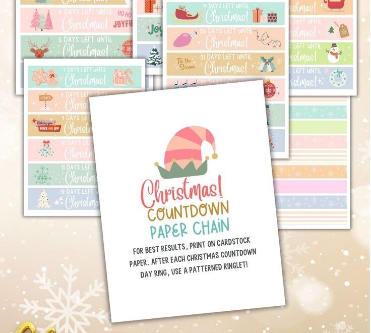 Printable Advent Paper Chain Countdown