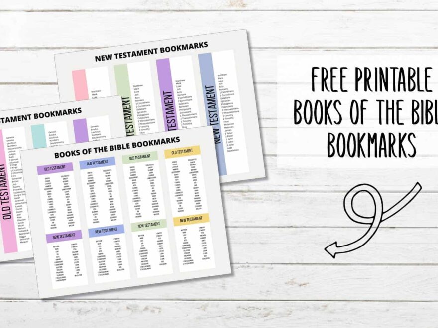Printable Books Of The Bible Bookmarks My Printable Faith