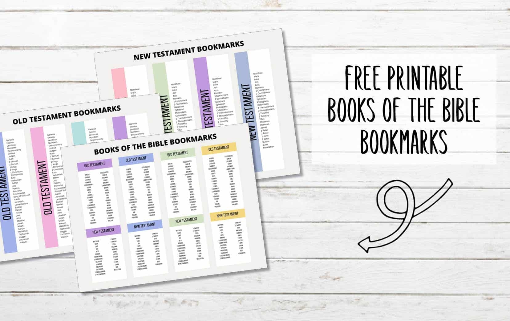 Printable Books Of The Bible Bookmarks My Printable Faith
