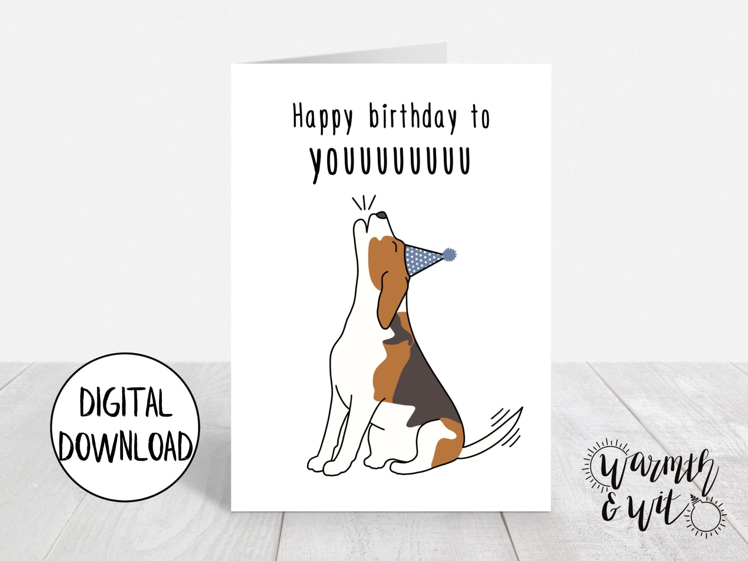Free Printable Dog Birthday Cards