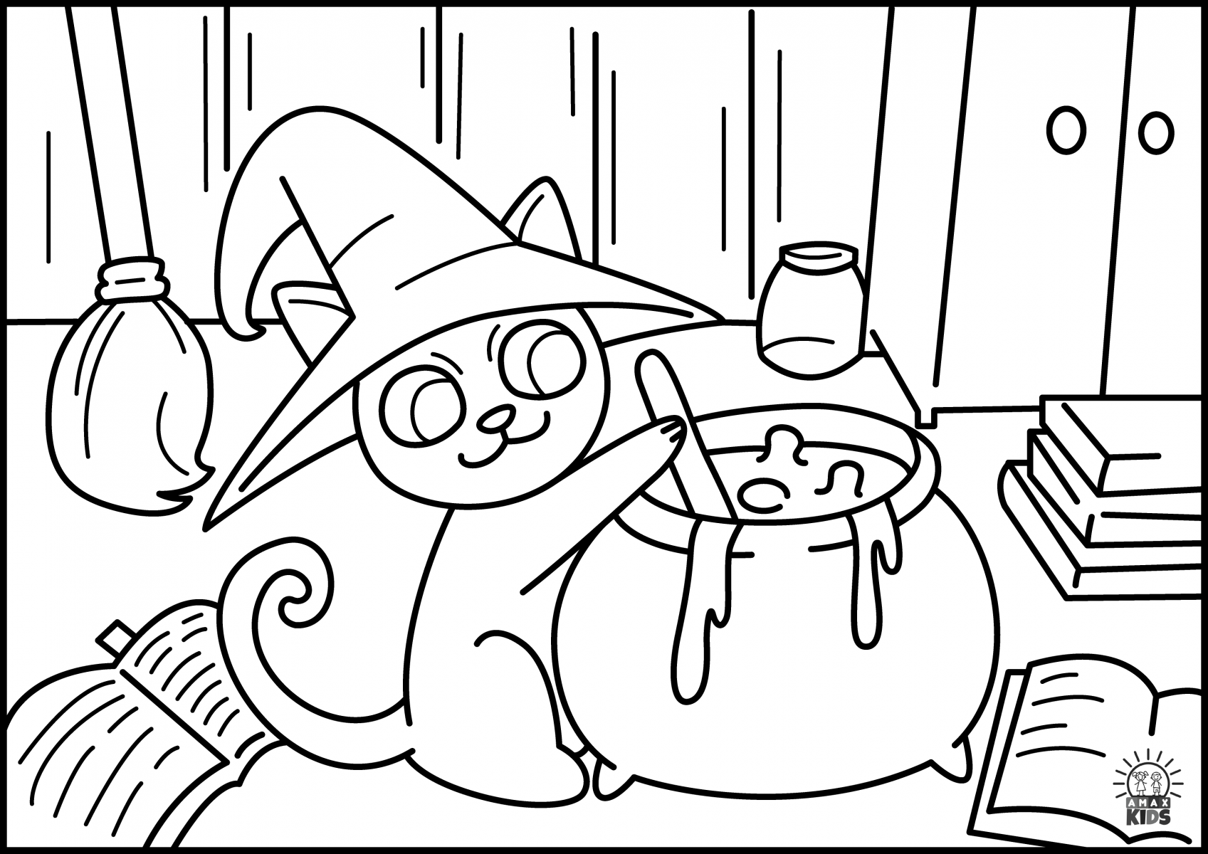 Printable Halloween Coloring Pages For Kids Amax Kids