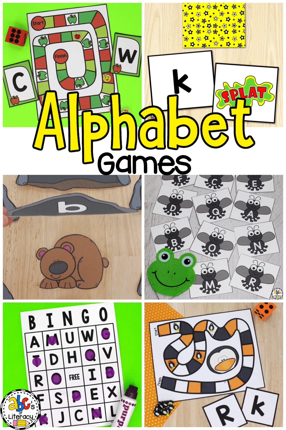 Alphabet Games For Kindergarten Printable