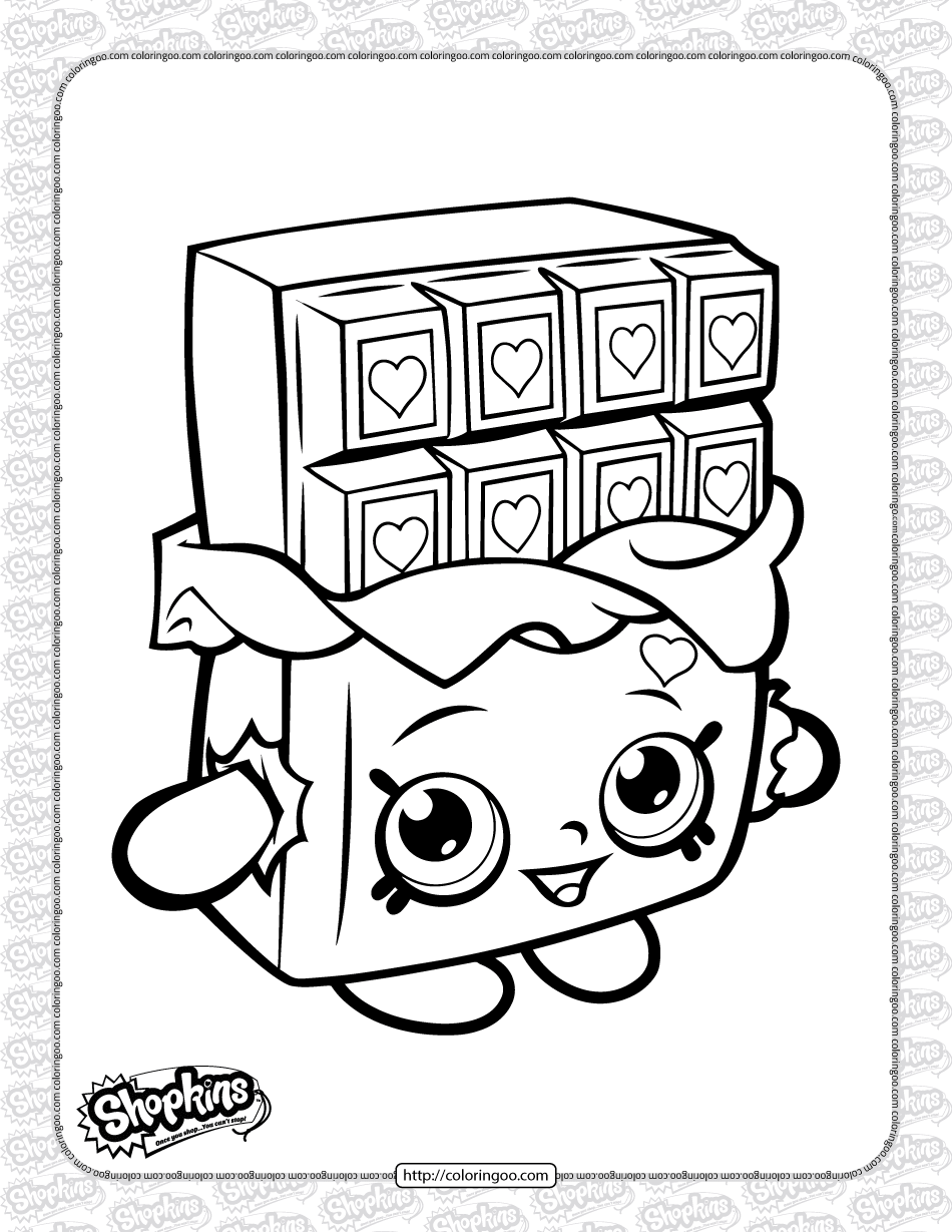 Shopkin Coloring Pages Free Printable