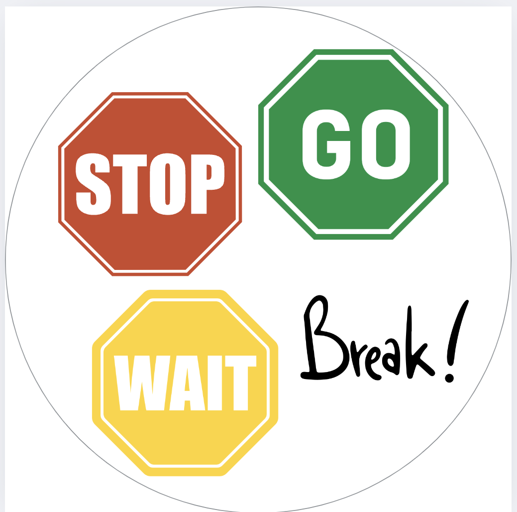 Printable Stop Go Wait Break Visual Cue Cards Digital Download For Autism ABA Classroom Behavior Support Behavior Analyst Resource Center