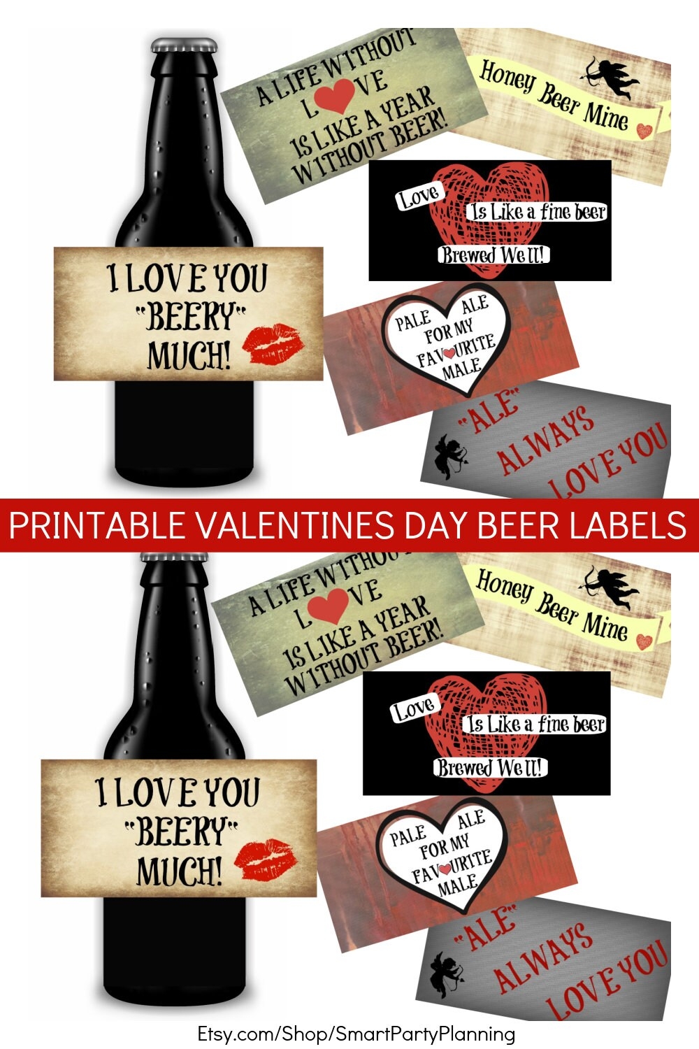 Printable Valentines Day Beer Labels Easy Valentine s Day Gift For Him Instant Digital Download Etsy UK