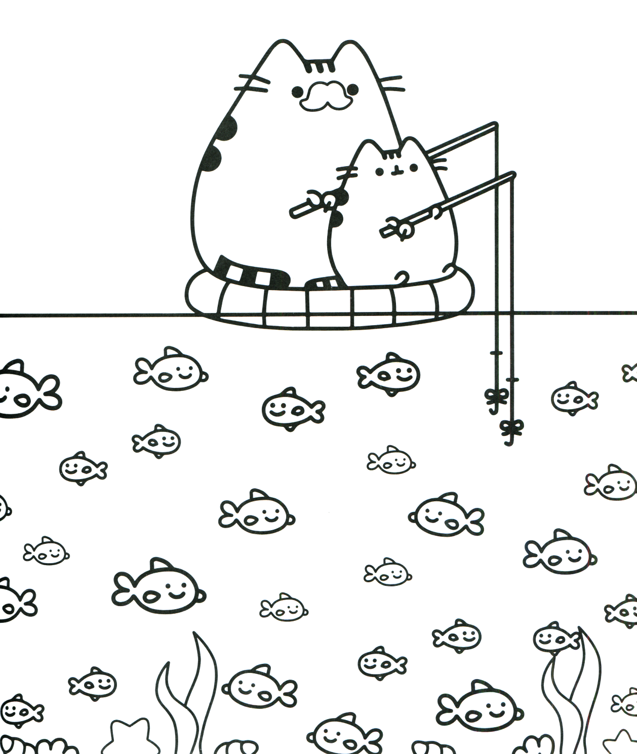 Pusheen Free Printable Coloring Pages