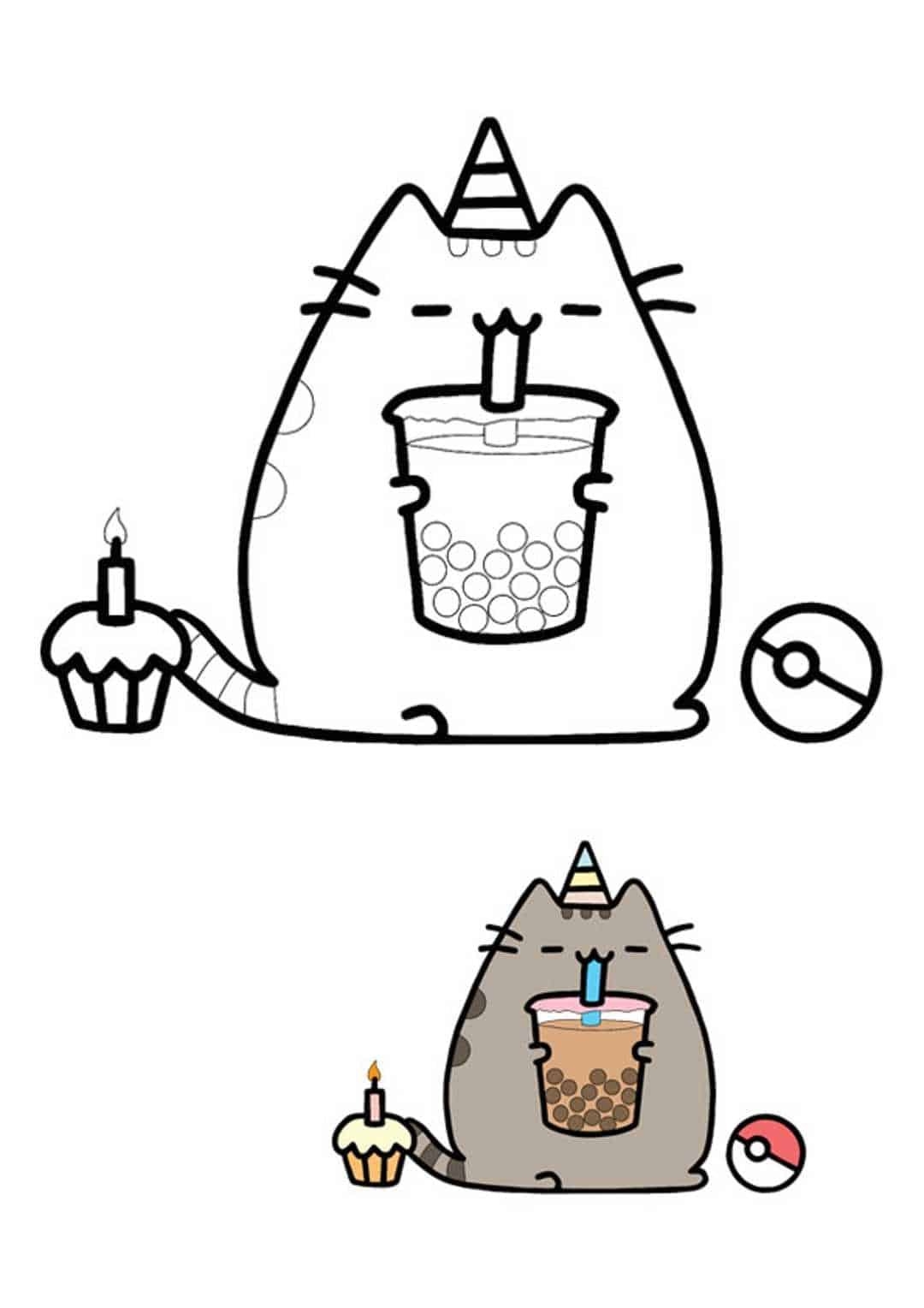 Pusheen Unicorn Coloring Pages 6 Free Printable Coloring Sheets 2021 