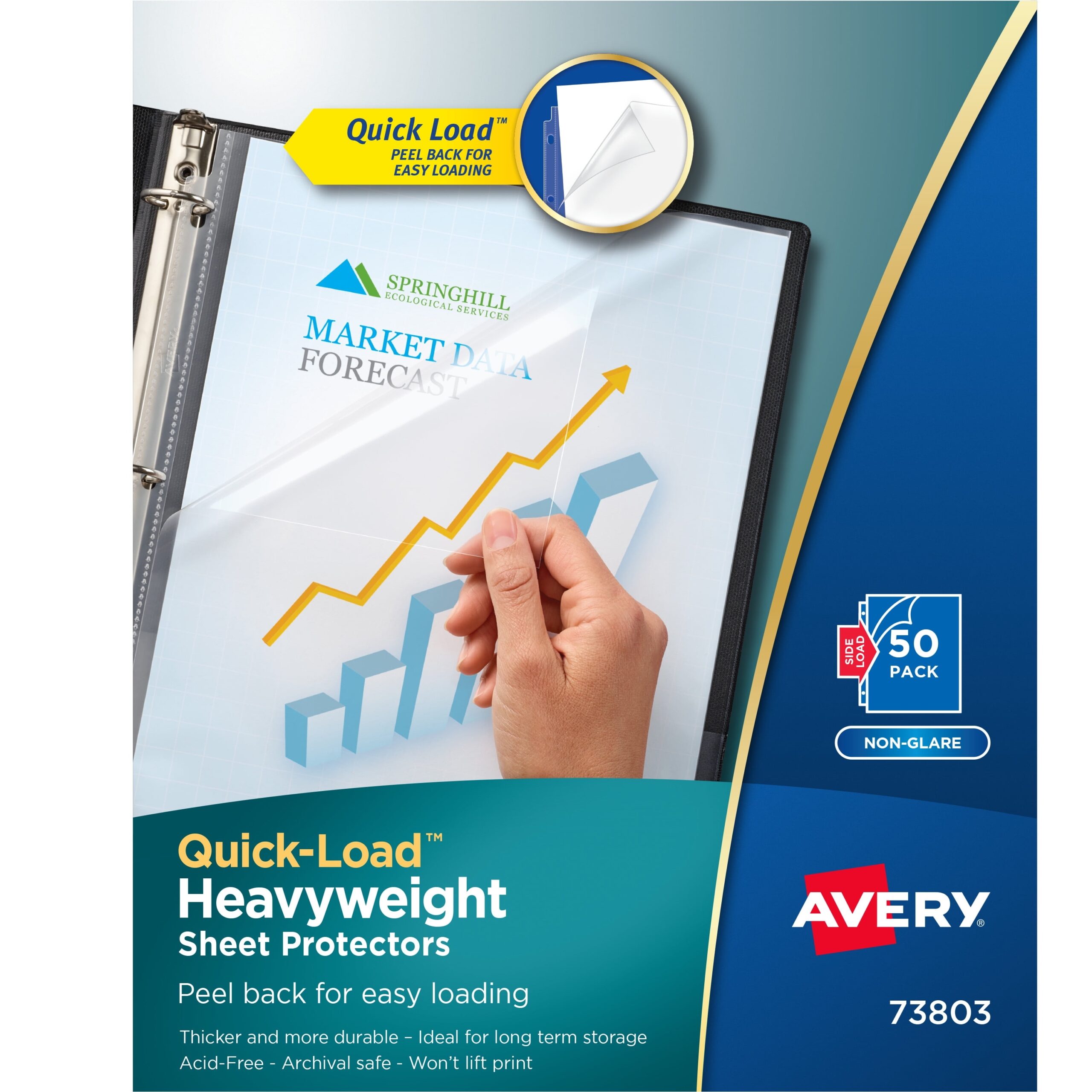 Quick Top And Side Loading Sheet Protectors Letter Non Glare 50 box Bundle Of 5 Boxes Walmart