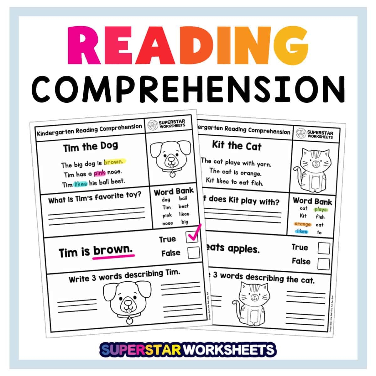 Free Printable Reading Assessment Test