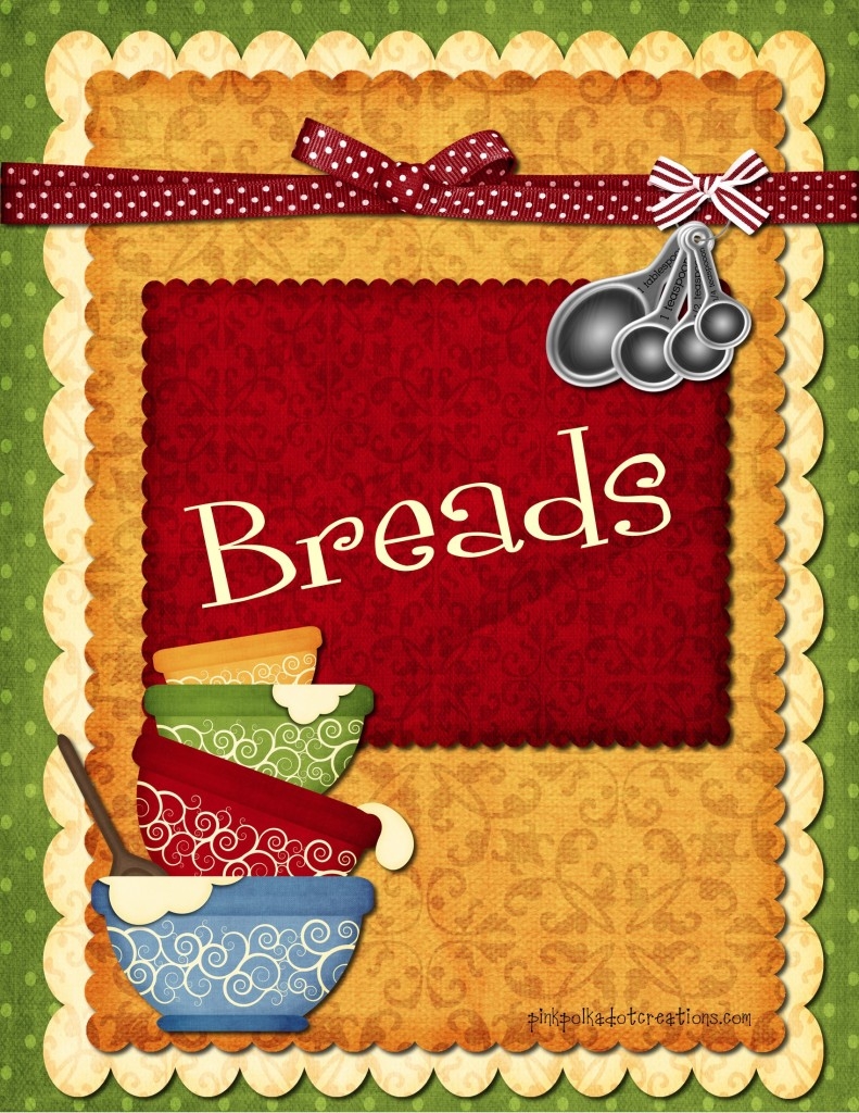 Free Printable Cookbook Divider Pages
