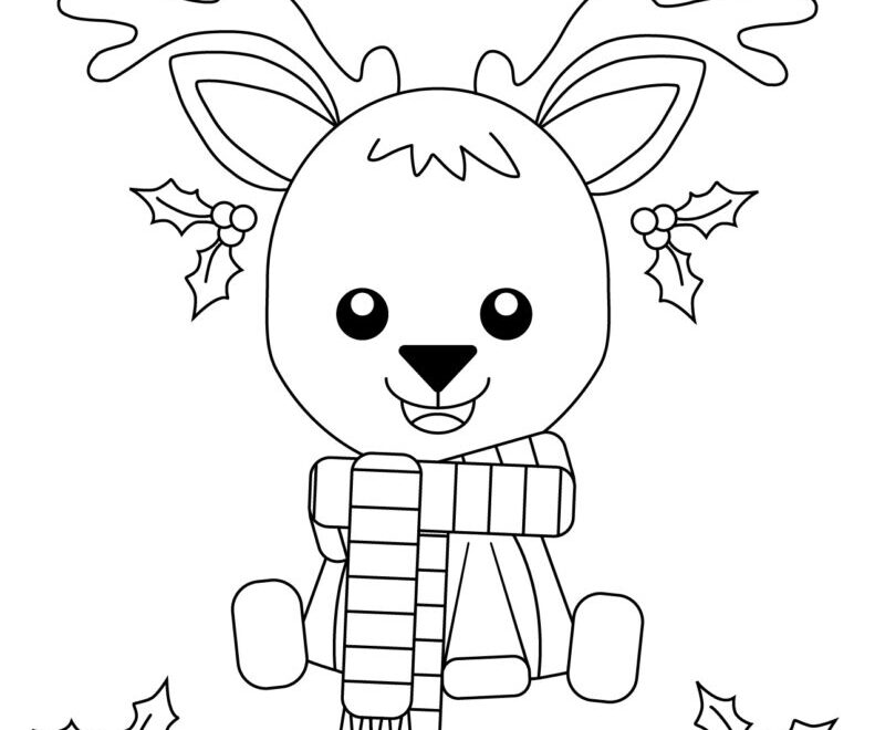 Reindeer Coloring Pages 30 FREE Printable Pages Printabulls