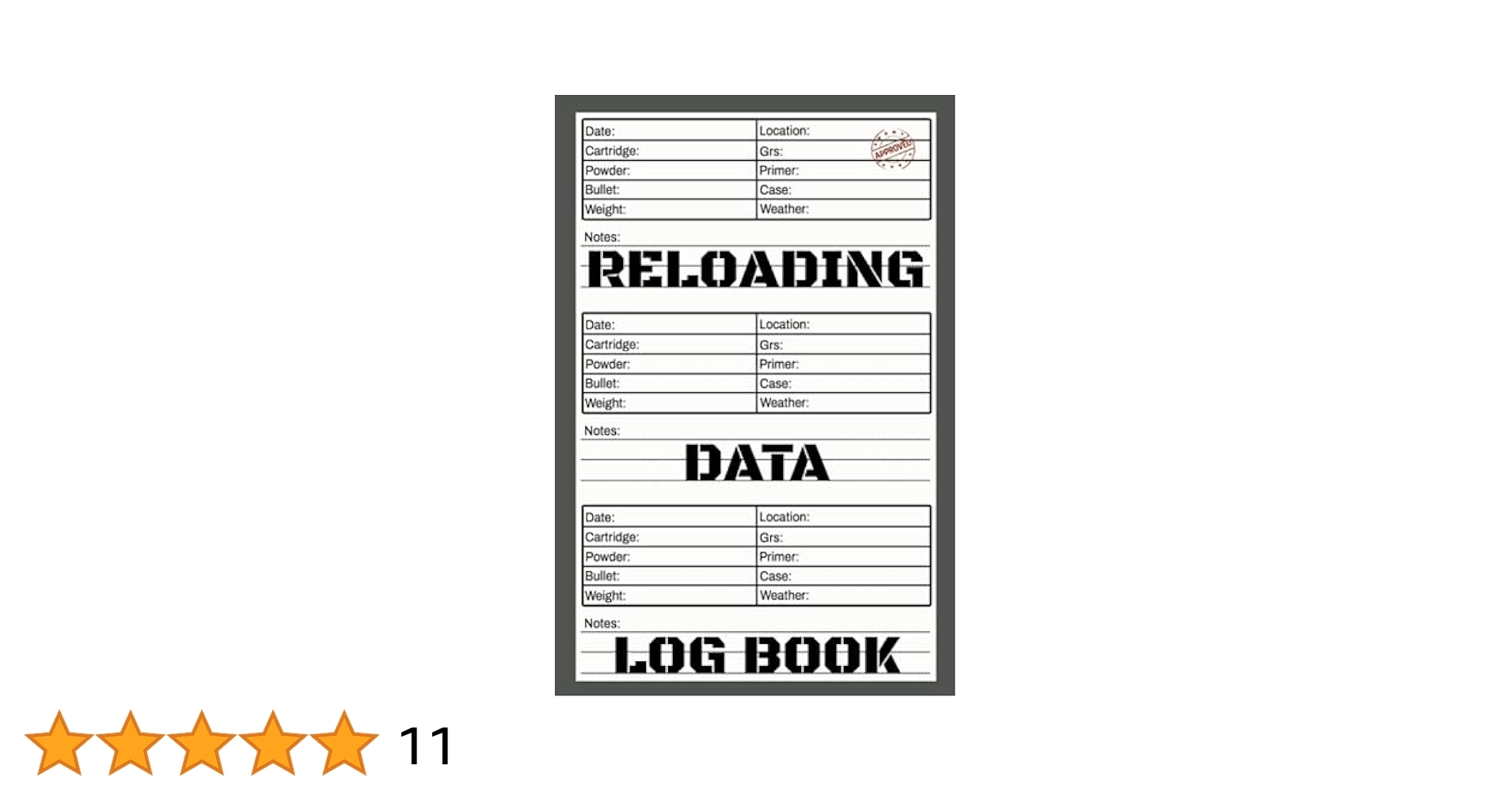 Free Printable Ammo Data Sheets