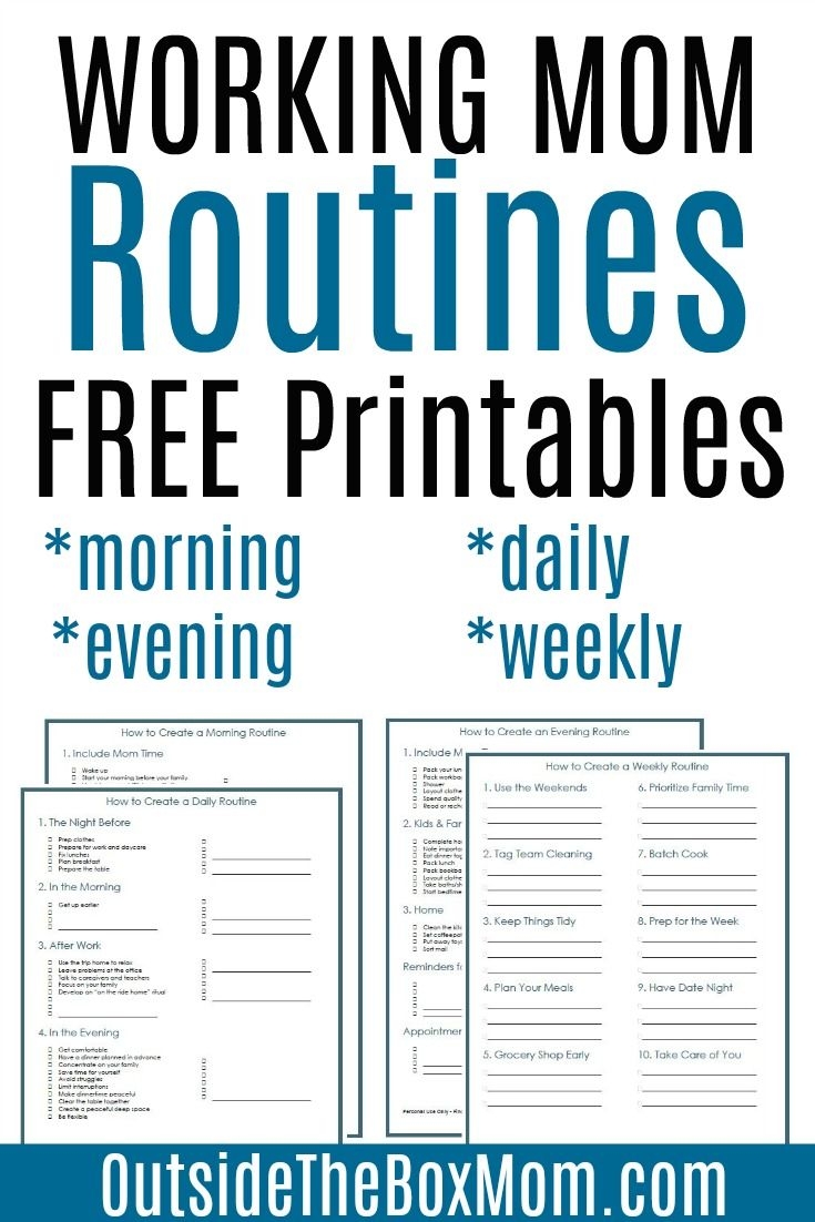 ROUTINES FOR WORKING MOMS
