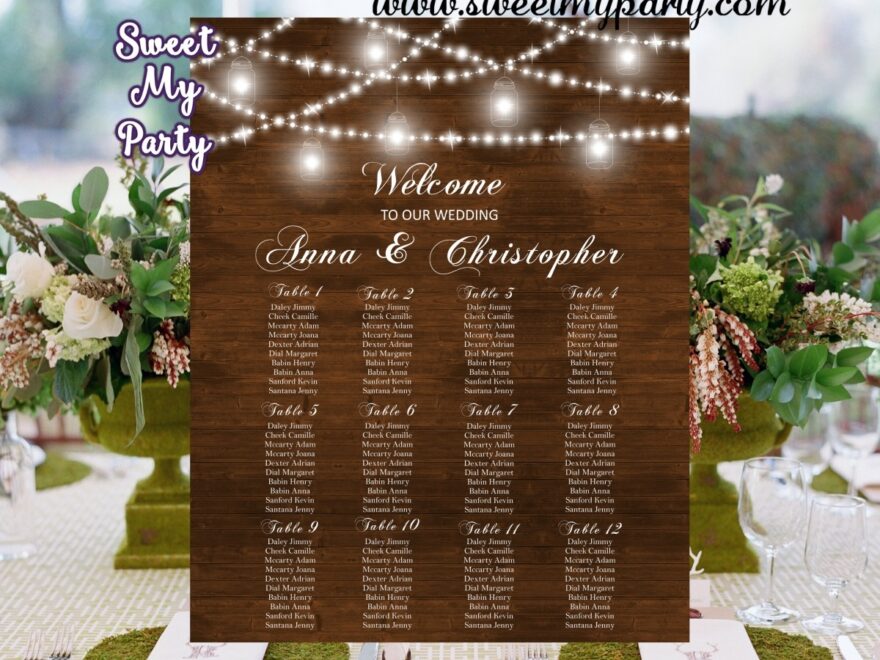 Rustic Wedding Seating Chart Mason Jar Wood Wedding Plan Table Wedding Reception Signs Rustic Wedding Seating Plan Mason Jar Seating Chart Country Seating Plan For Wedding Mason Jar Wedding Table Seating Plan Wedding Sign Ideas sweetmyparty