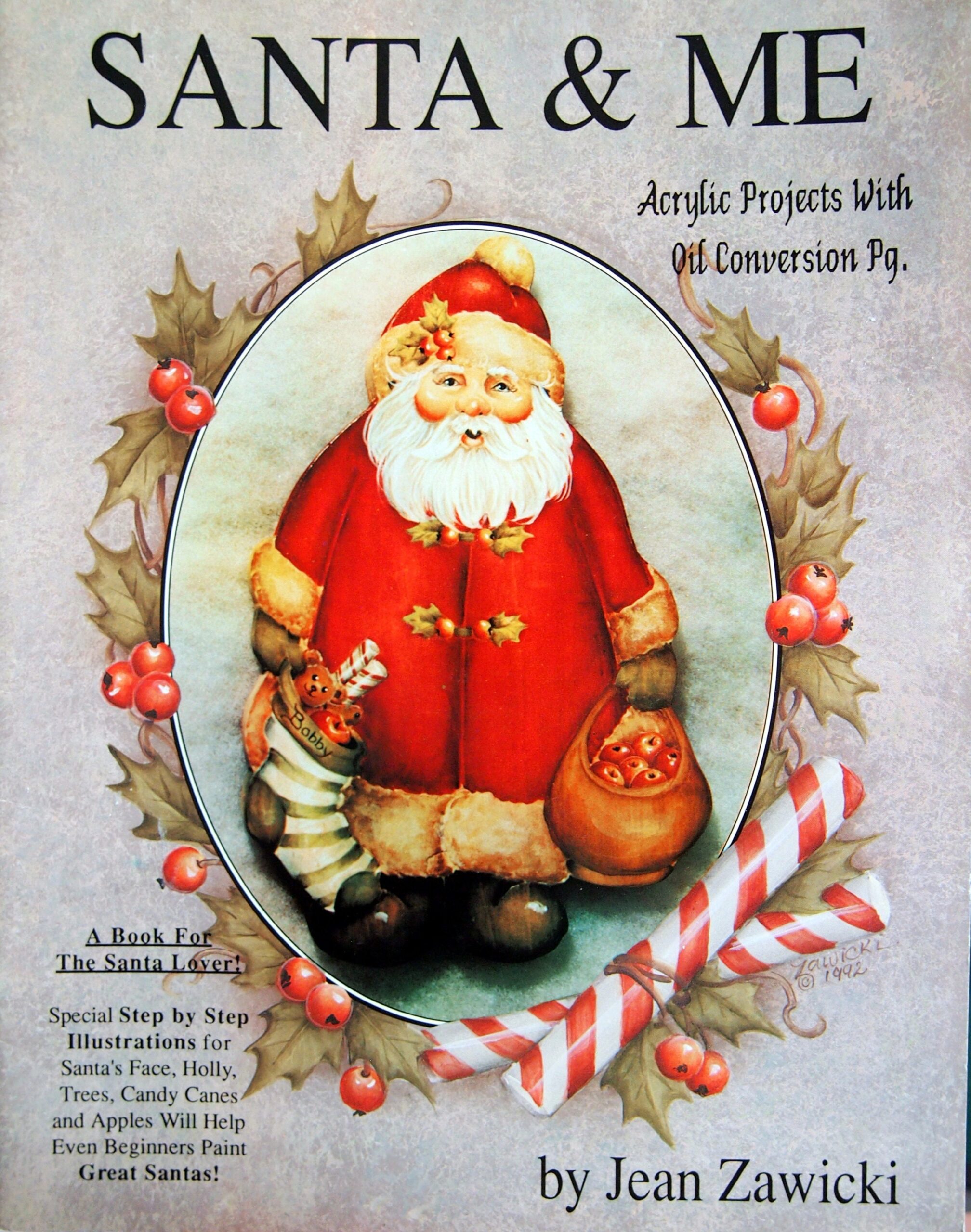 Santa Me By Jean Zawicki Vintage Tole And Decorative Painting Pattern Book 1992 Etsy Canada