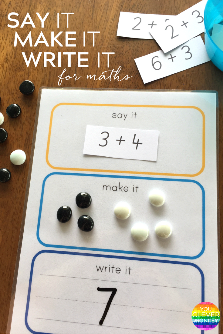 Say It Build It Write It Printable