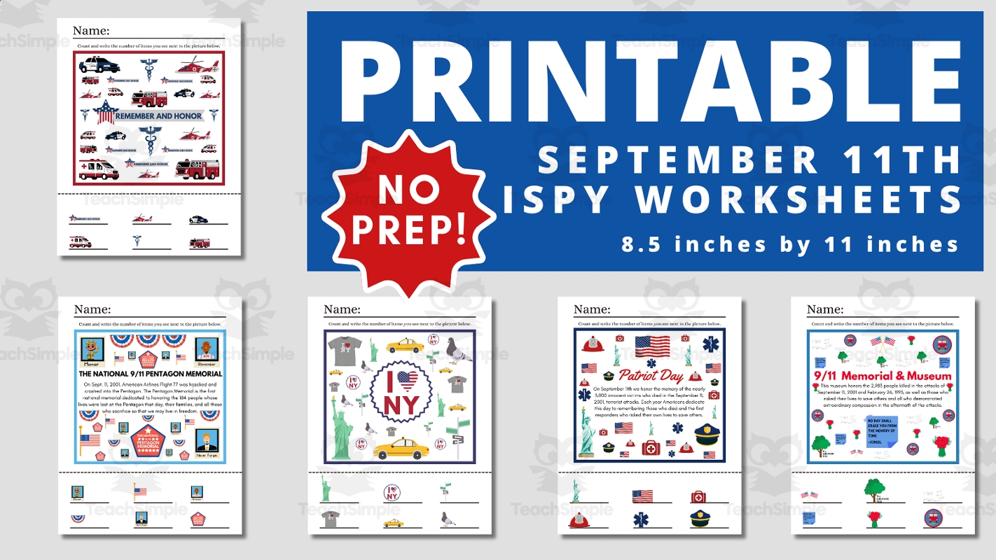 9/11 Printables For Preschool And Youger Free