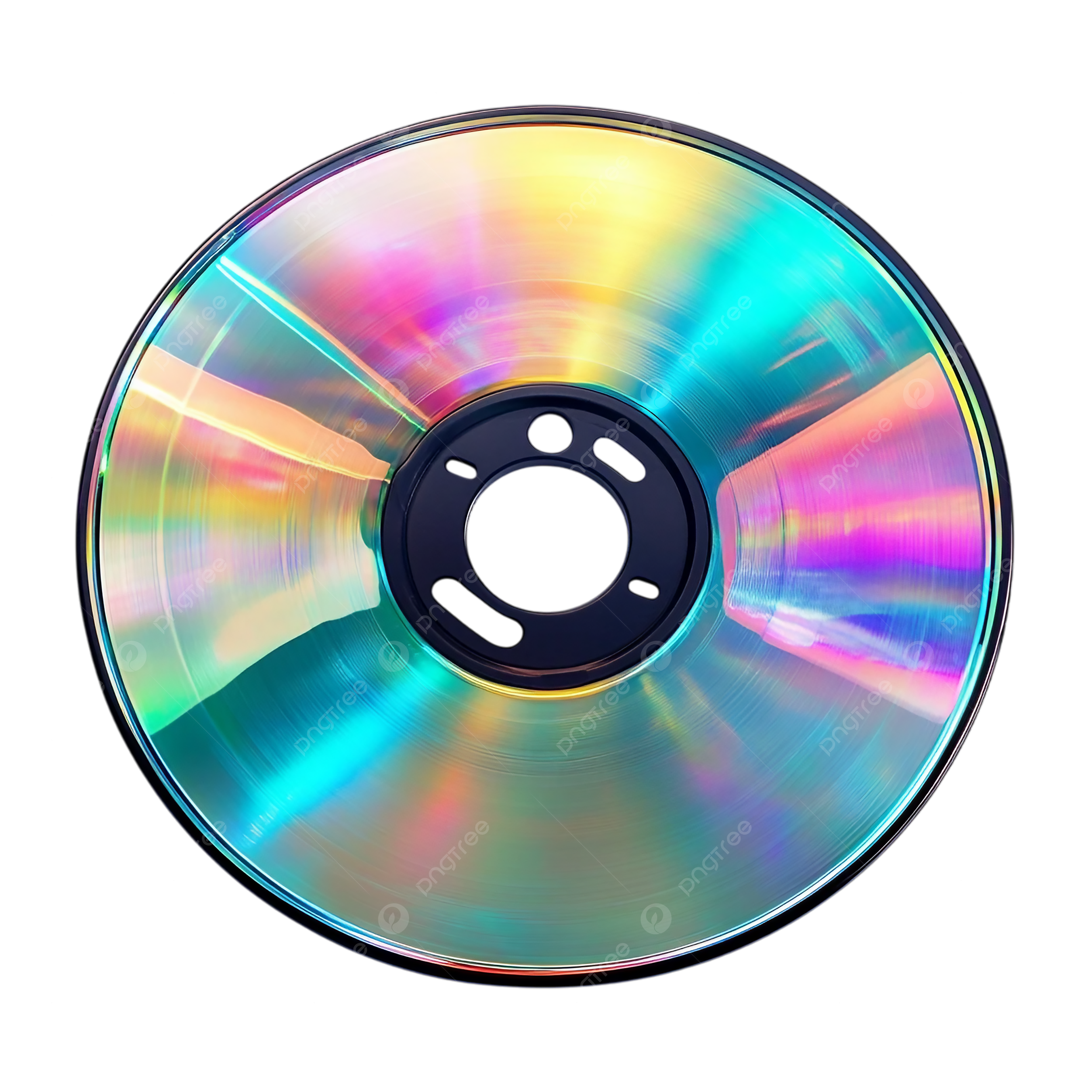 Shiny Compact Disc With Rainbow Reflection Cd Disc Digital Media Data Storage PNG Transparent Image And Clipart For Free Download