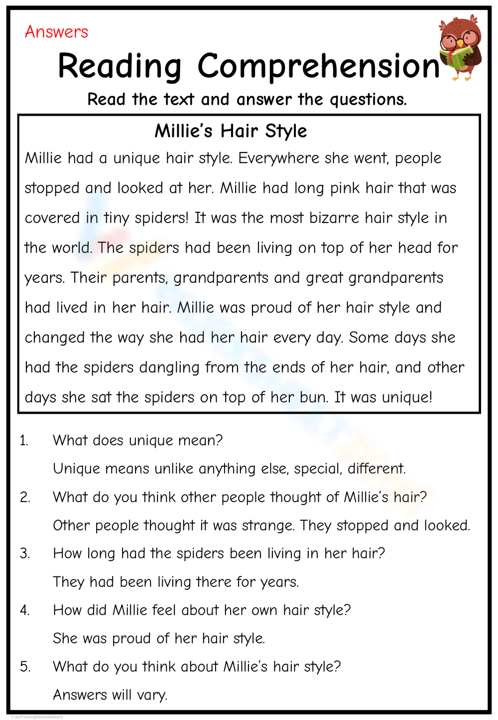Short Story Worksheets 2025
