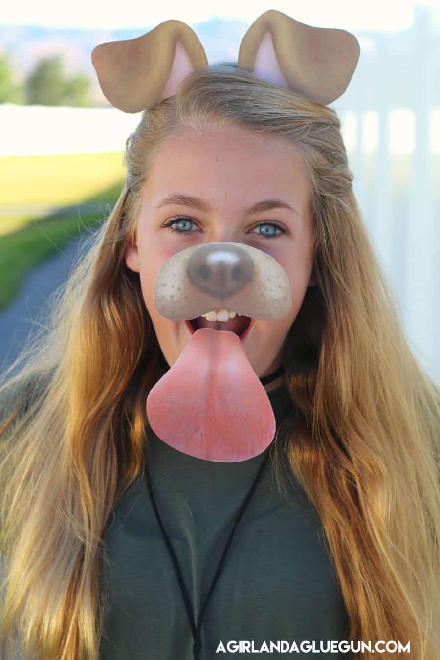 Snapchat Filter puppy Costume With Free Printable A Girl And A Glue Gun