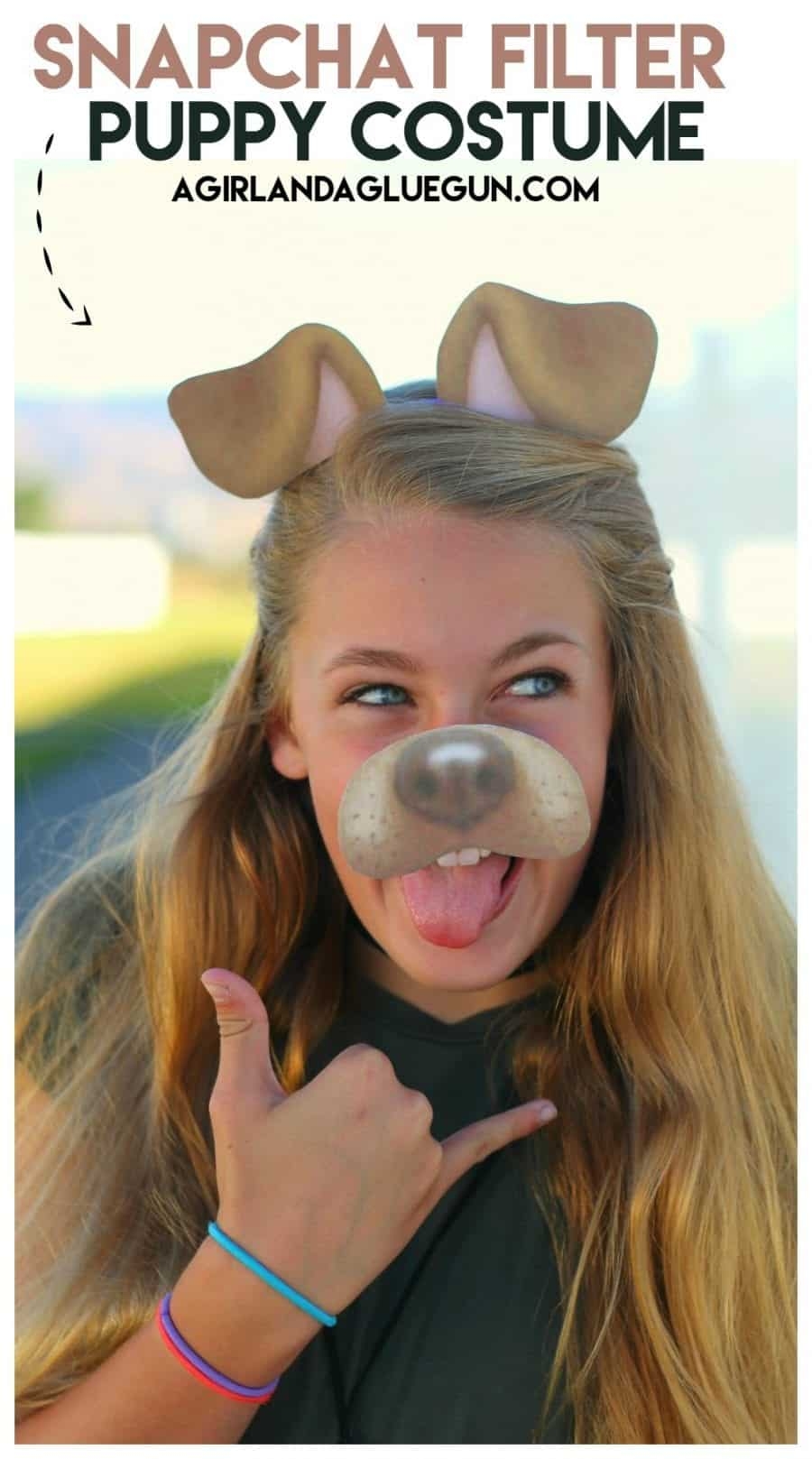 Snapchat Filter puppy Costume With Free Printable A Girl And A Glue Gun