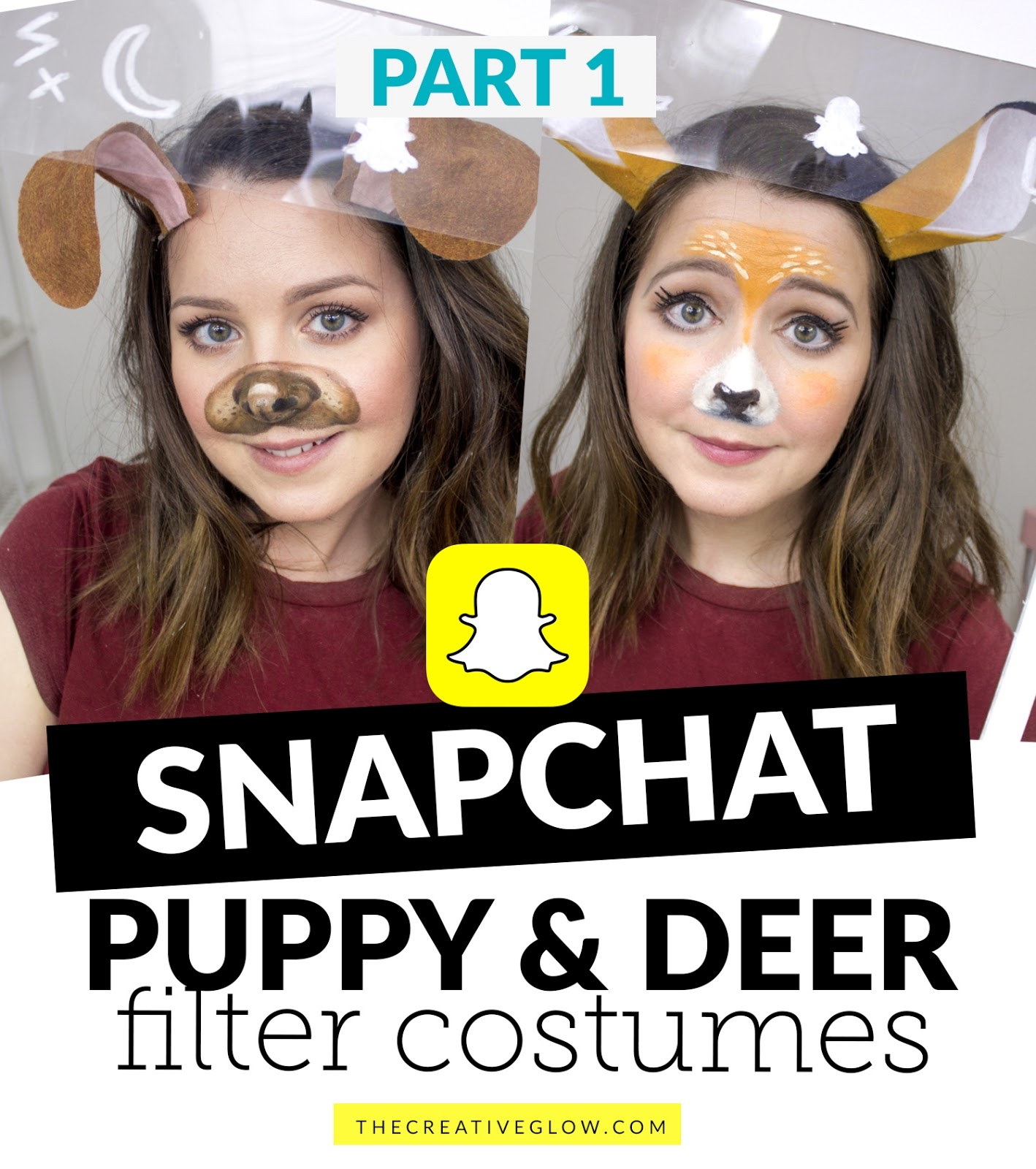 SnapChat Puppy Deer Filter Costumes PART 1 The Creative Glow SnapChat Puppy Deer Filter Costumes PART 1