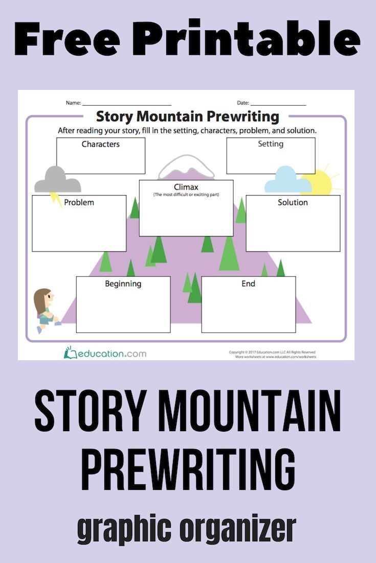 Story Mountain Graphic Organizer Printable