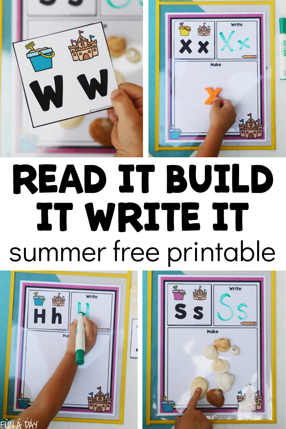 Summer Read It Build It Write It Printable Fun A Day 