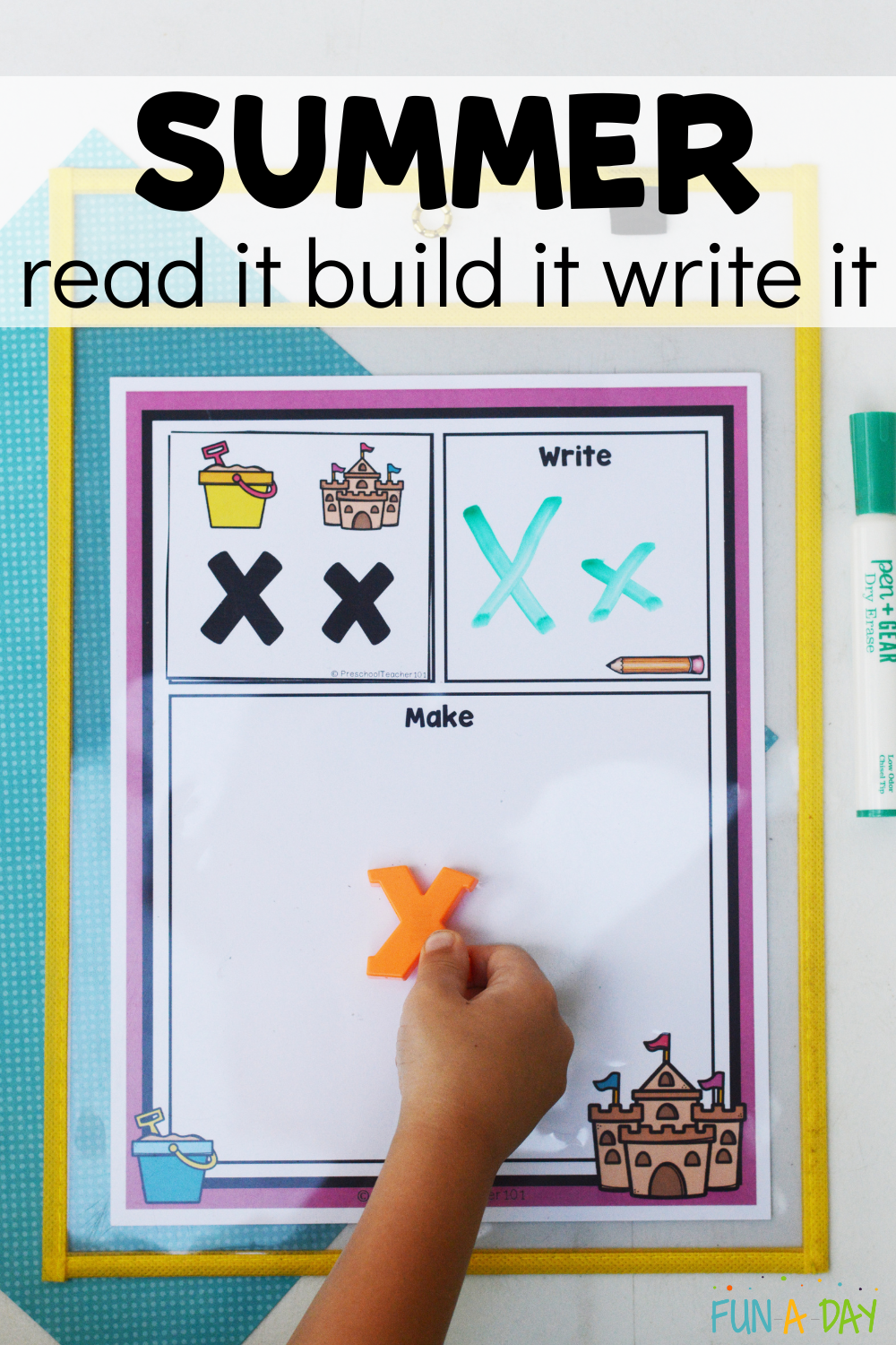 Summer Read It Build It Write It Printable Fun A Day 