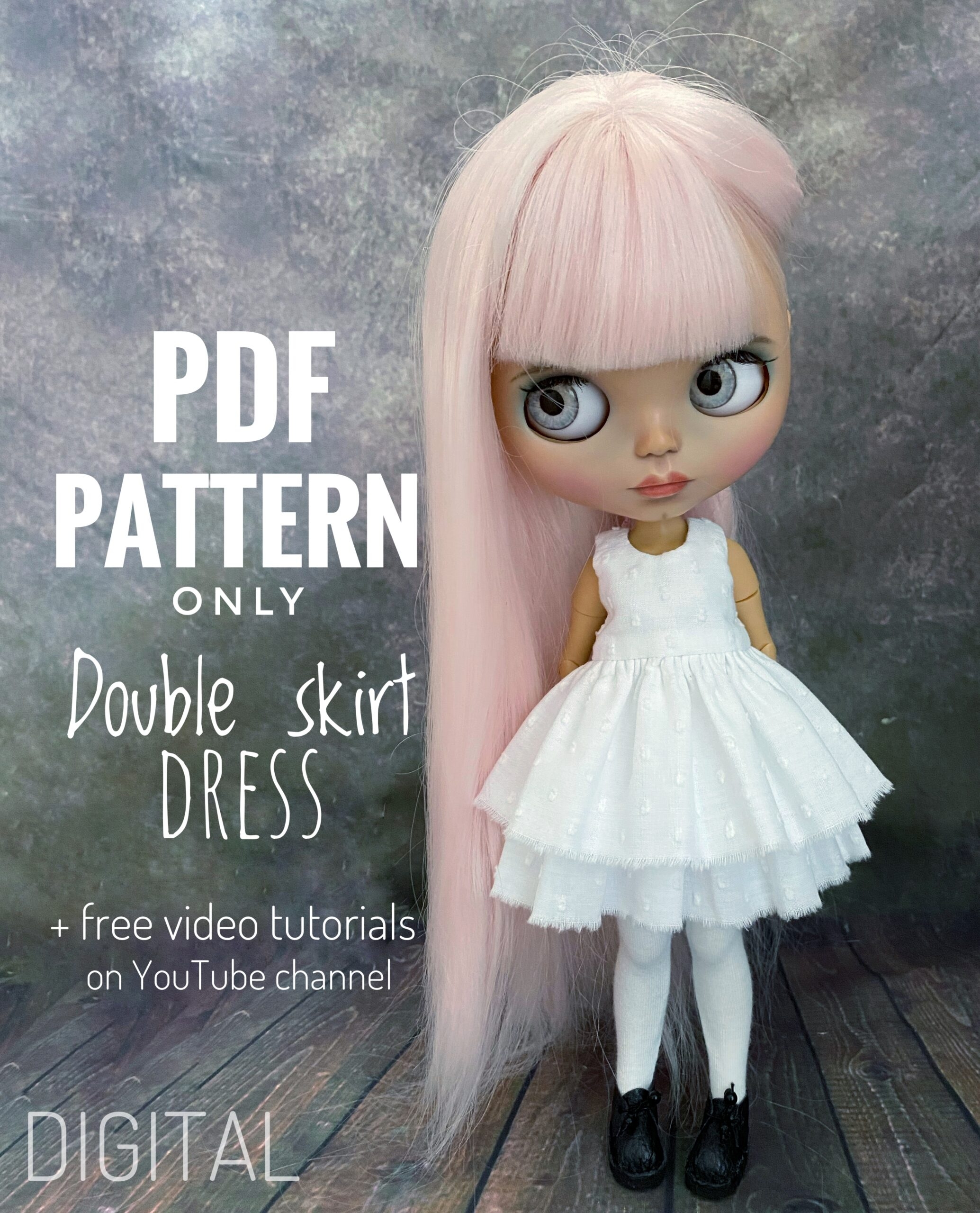 Super Easy 1 Pattern For Sewing Blythe Dress 