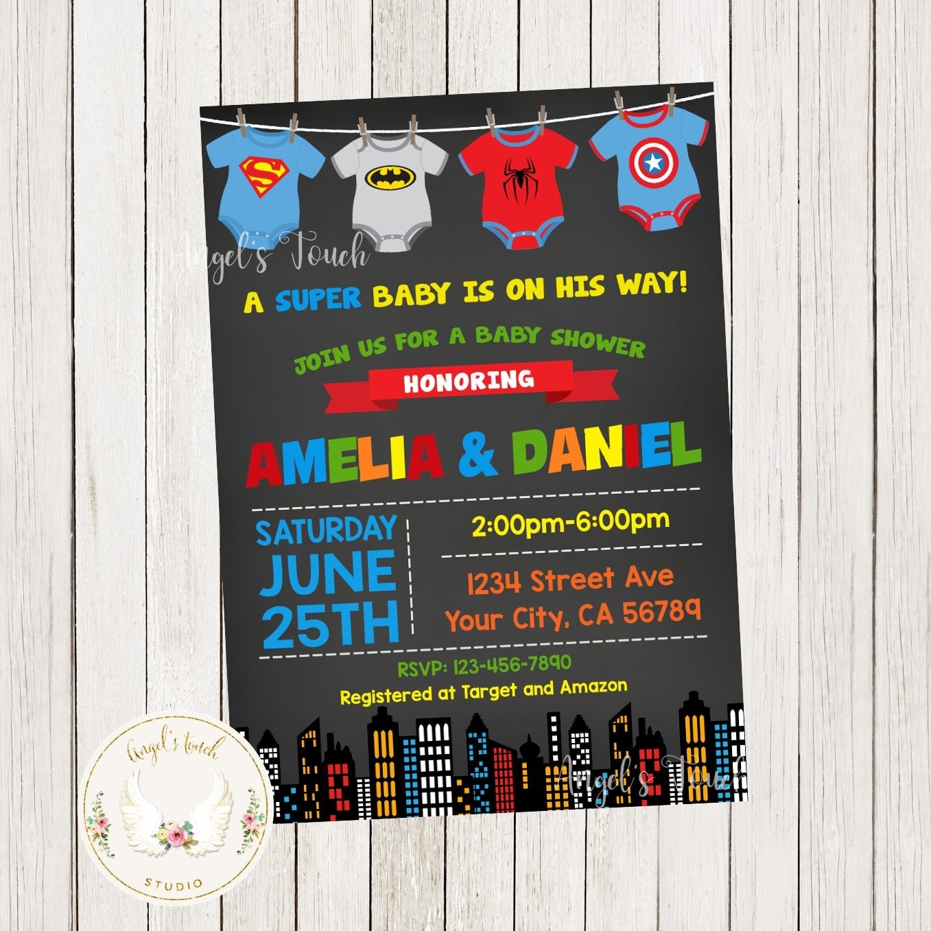 Superhero Baby Shower Invitation Baby Shower Invitation Superheroes Baby Shower Superhero Invitation Printable Invitation Digital File Etsy