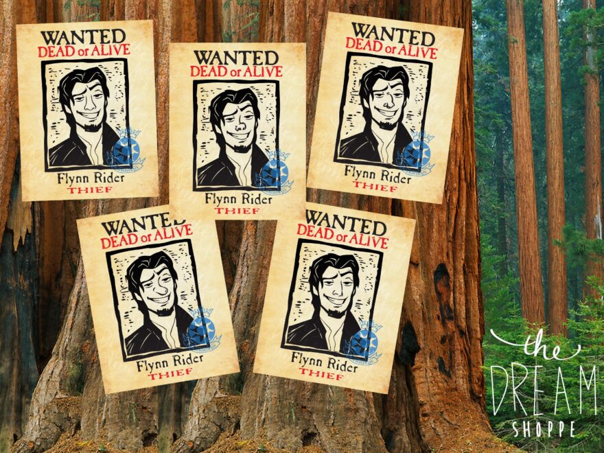 Tangled Flynn Rider Wanted Dead Or Alive Printables Digital Download PDF 8 5X11 Etsy Ireland