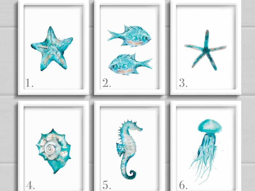Teal Bathroom Etsy UK
